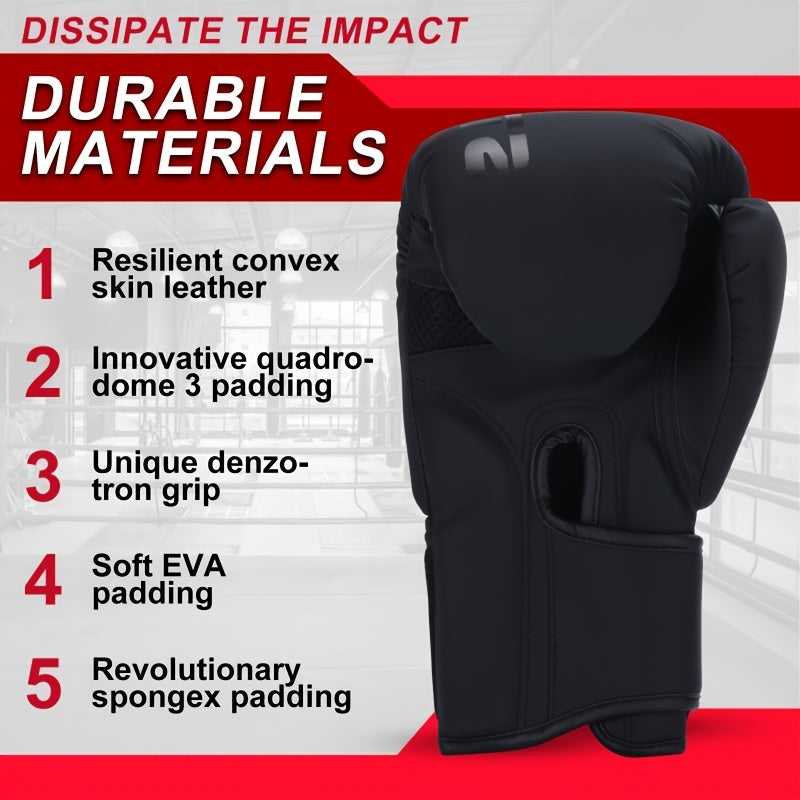 Gants de boxe professionnels - qualité supérieure |UNISEXE adultes | Accessoires C