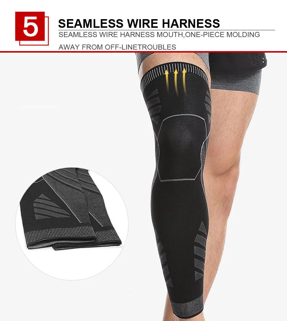AOLIKES – manchons de Compression pour jambes complètes, genouillères, protection de soutien pour haltérophilie, soulagement des douleurs articulaires de l'arthrite