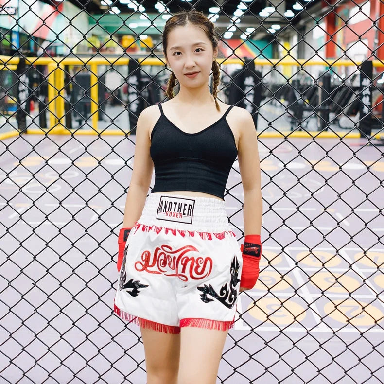 Shorts Custom Retro Plain Stretchy Fight Mma Kick Human Muay Thai Shorts