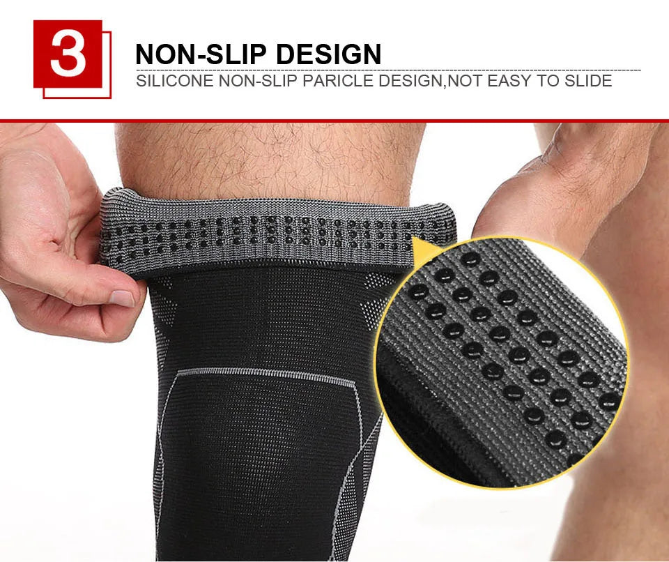 AOLIKES – manchons de Compression pour jambes complètes, genouillères, protection de soutien pour haltérophilie, soulagement des douleurs articulaires de l'arthrite