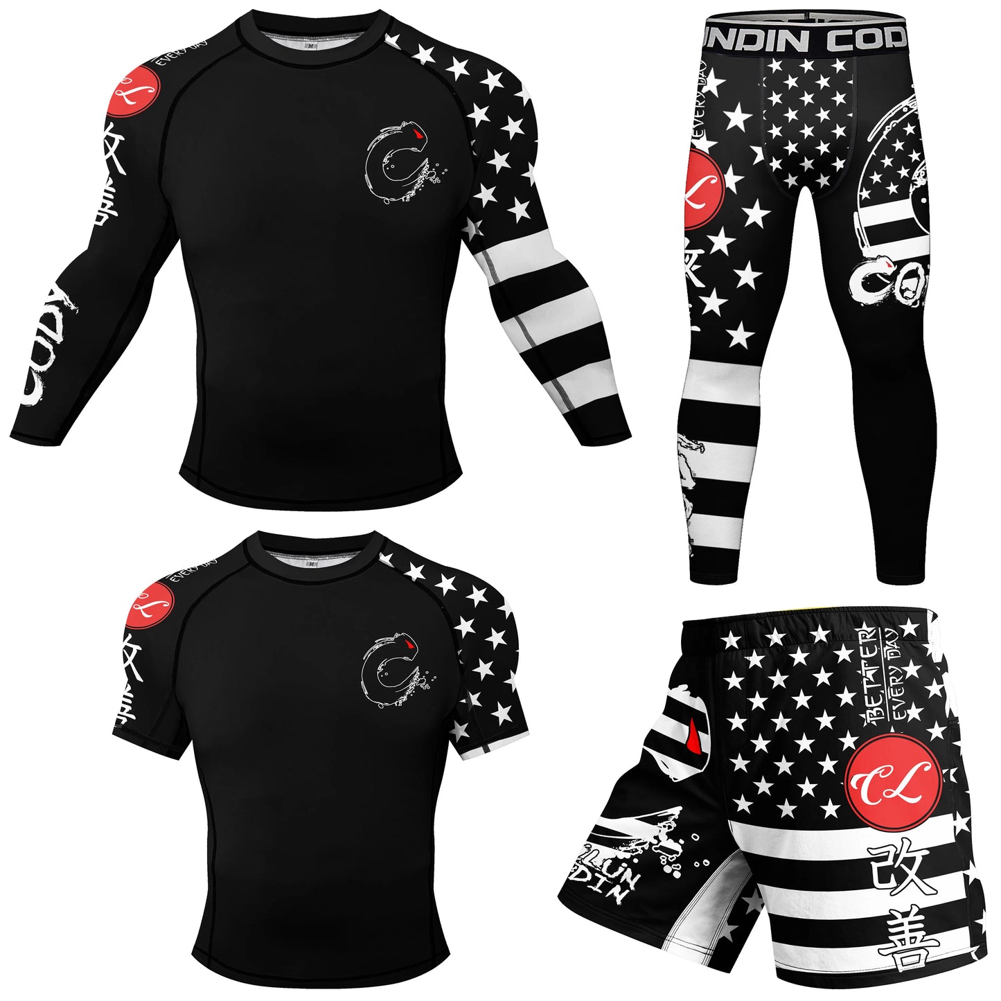 Short Costume Bjj Rashguard pour hommes Adultes