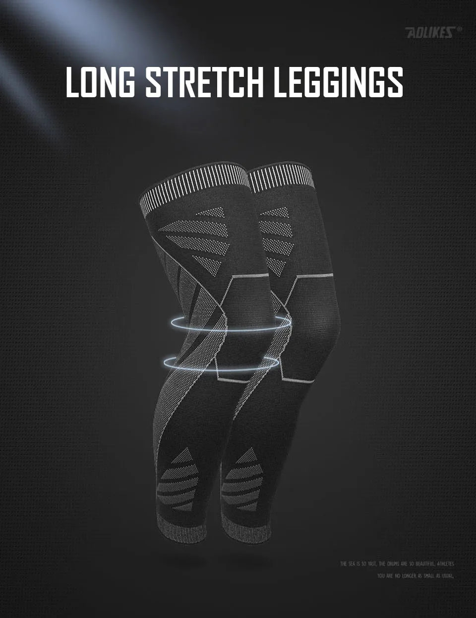 AOLIKES – manchons de Compression pour jambes complètes, genouillères, protection de soutien pour haltérophilie, soulagement des douleurs articulaires de l'arthrite