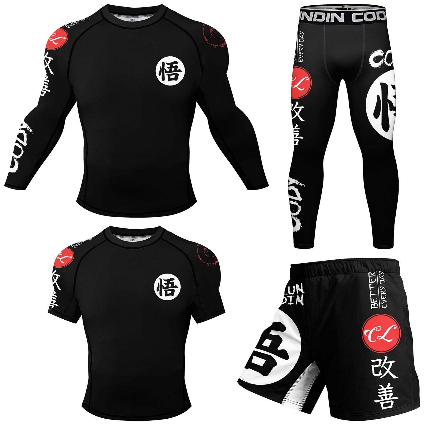 Short Costume Bjj Rashguard pour hommes Adultes