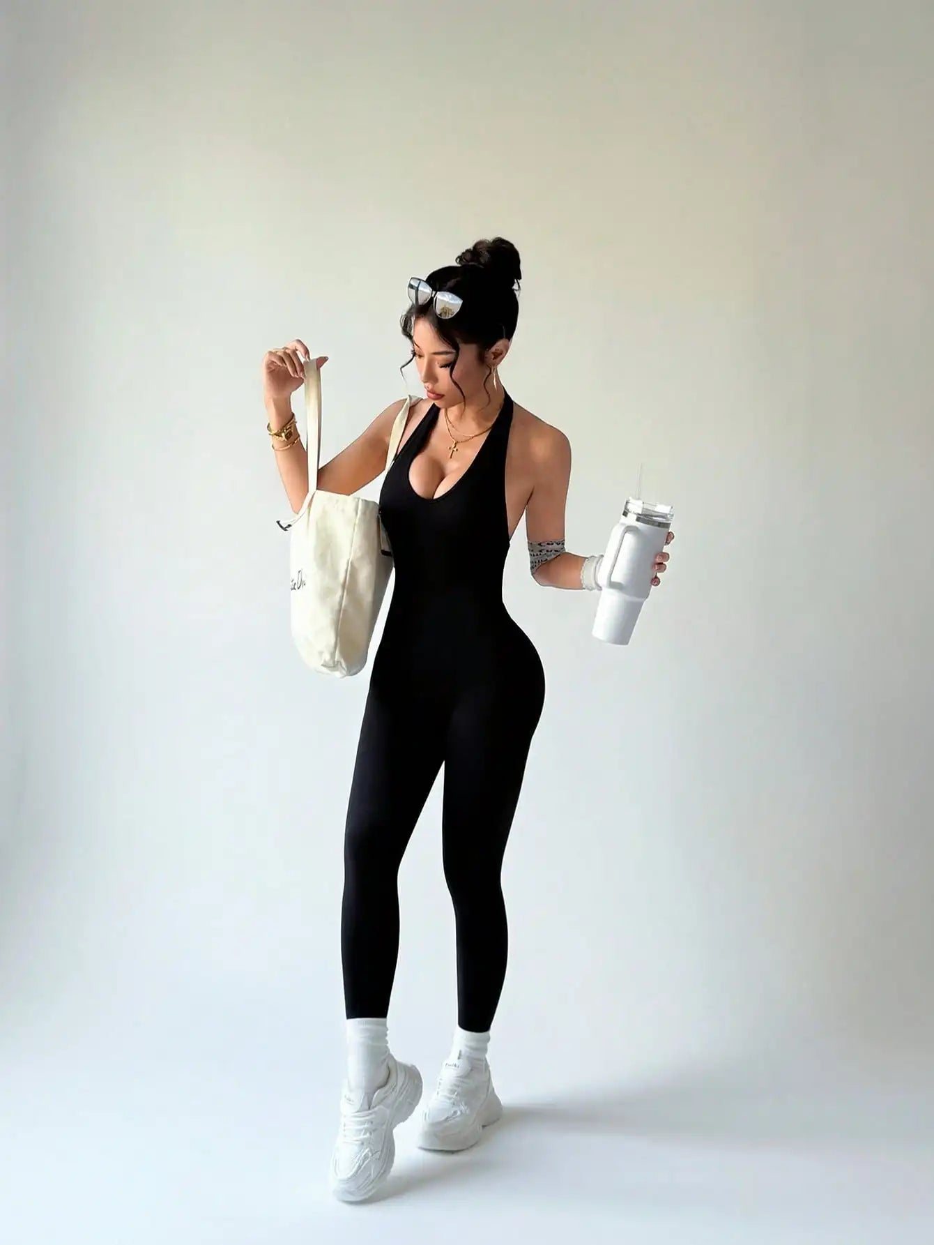 Combinaison de Fitness vêtements de sport courts et slim pour femmes, vêtements de gymnastique, d'entraînement, de Fitness, extensible.