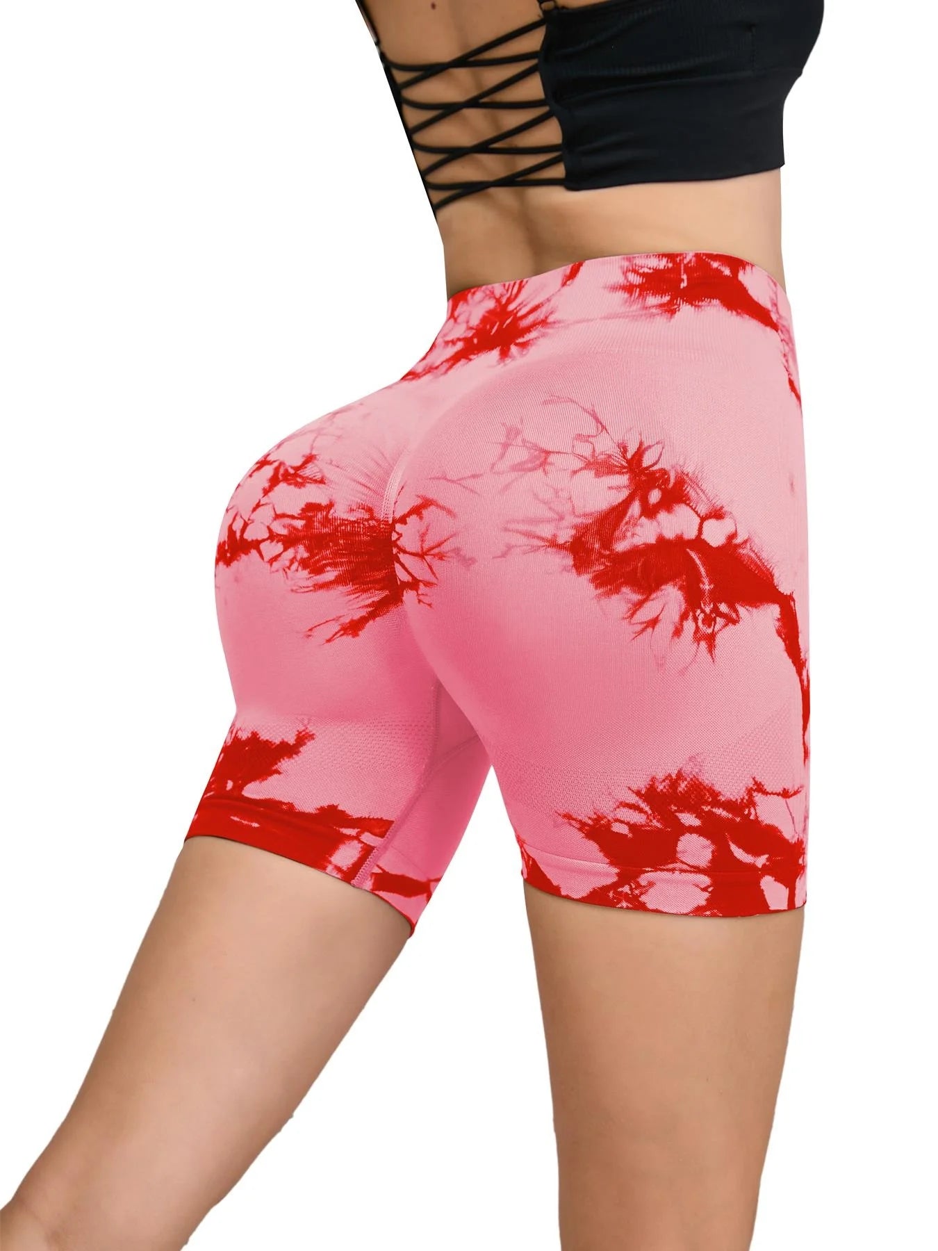 Short Fitness sans couture pour femmes, taille haute et levage des hanches, course à pied, Sexy, Fitness, Yoga