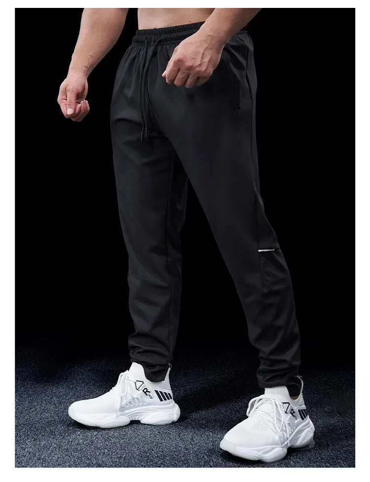 Pantalon de course pour hommes, élastique, ample, à séchage rapide, pour entraînement, Jogging, exercice, Slim, automne et hiver