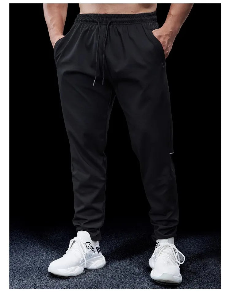 Pantalon de course pour hommes, élastique, ample, à séchage rapide, pour entraînement, Jogging, exercice, Slim, automne et hiver