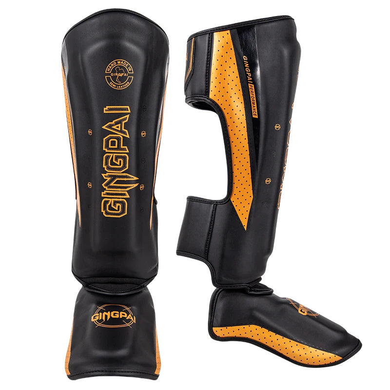 Protecteur de jambe de combat professionnel Sanda Entraînement de boxe adulte Protecteur de pied de tibia adulte Panneau arrière Muay Thai | Accessoires C