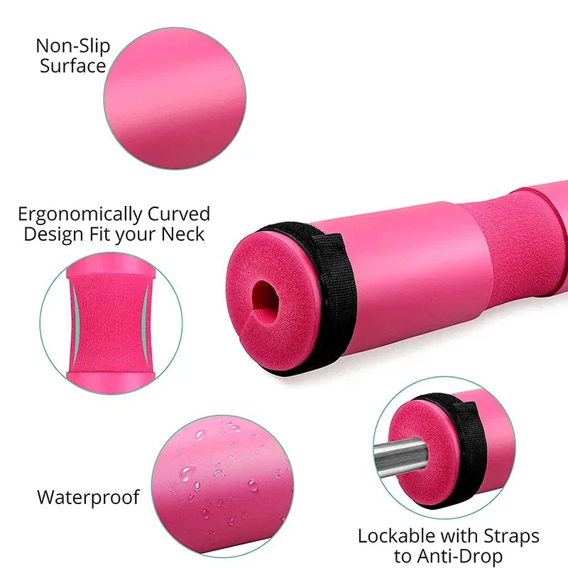Coussinets d'haltères de levage de poids pour le sport, support de barre de squat, couverture de pince de sport côtelée, protection solide, fournitures de coussinets initiés