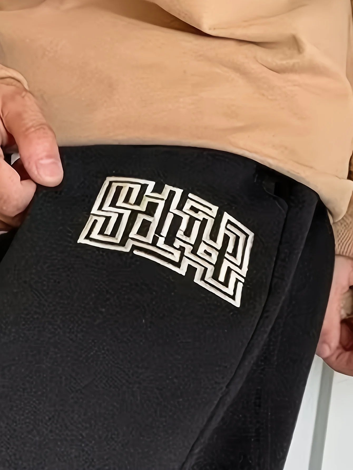 Pantalons décontractés à la mode pour hommes - pantalons de survêtement amples, adaptés à un usage quotidien toutes saisons - lavé à la machine, antiadhésif, respirant f