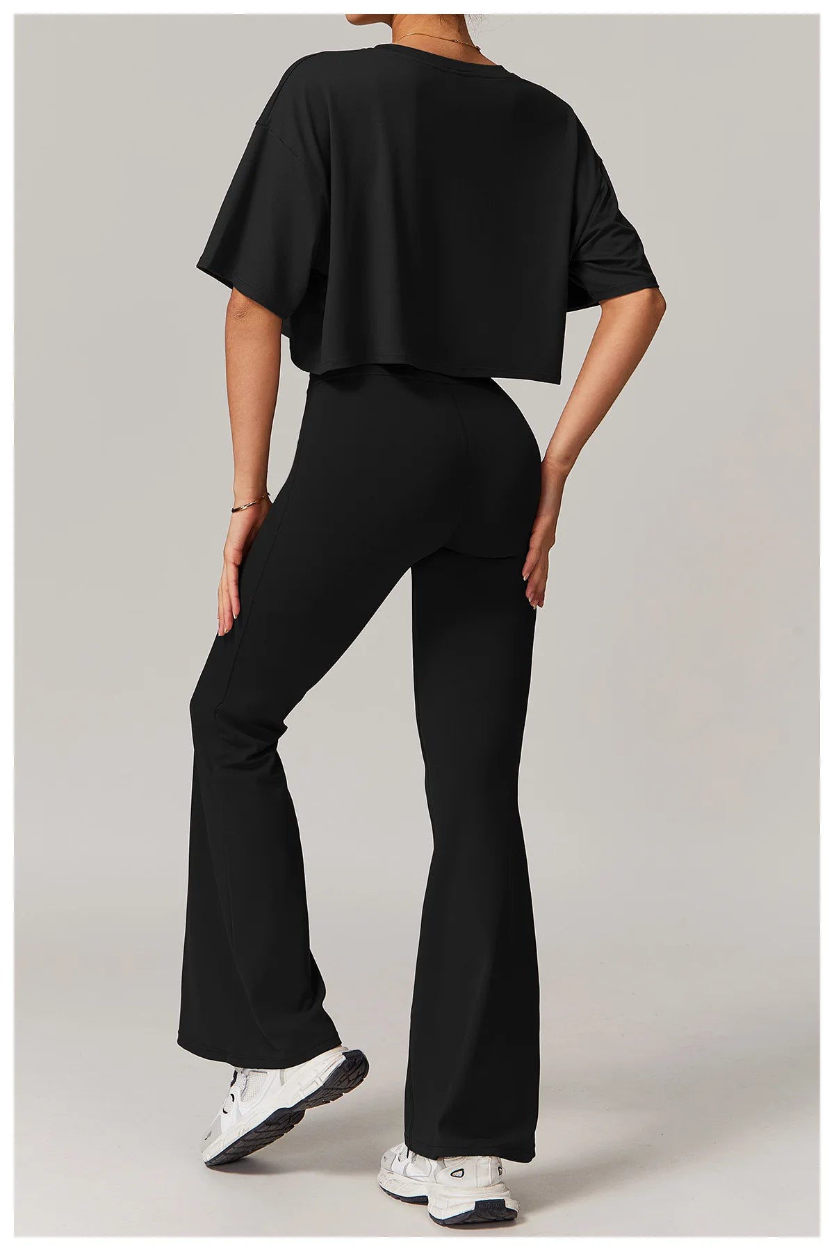 Leggings évasés de Yoga pour femmes, pantalons de Yoga taille haute, pour gymnastique, Fitness, course à pied, cyclisme, sport, pantalon évasé, danse latine