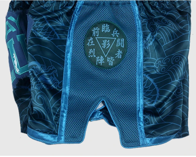 FLUORY Style Muay Thai Short Imprimer Free Combat Arts Martiaux Mixtes Boxe Entraînement Match