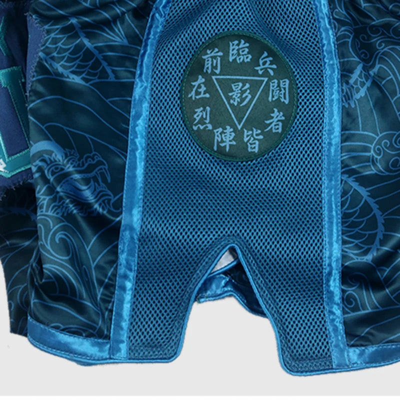 FLUORY Style Muay Thai Short Imprimer Free Combat Arts Martiaux Mixtes Boxe Entraînement Match