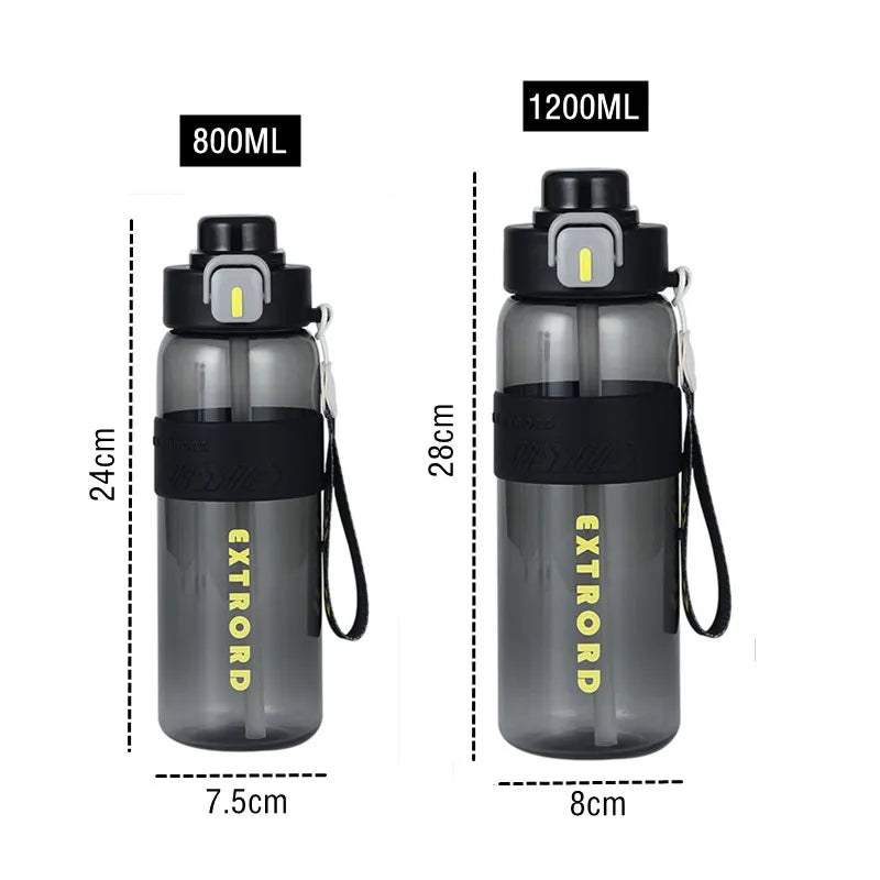 Bouteille Sport 800/1200 ml avec paille | Accessoires hydratation