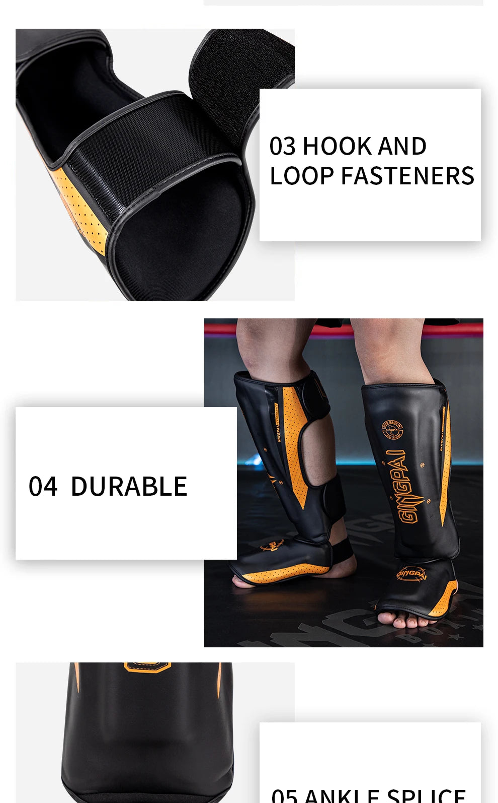 Protecteur de jambe de combat professionnel Sanda Entraînement de boxe adulte Protecteur de pied de tibia adulte Panneau arrière Muay Thai | Accessoires C
