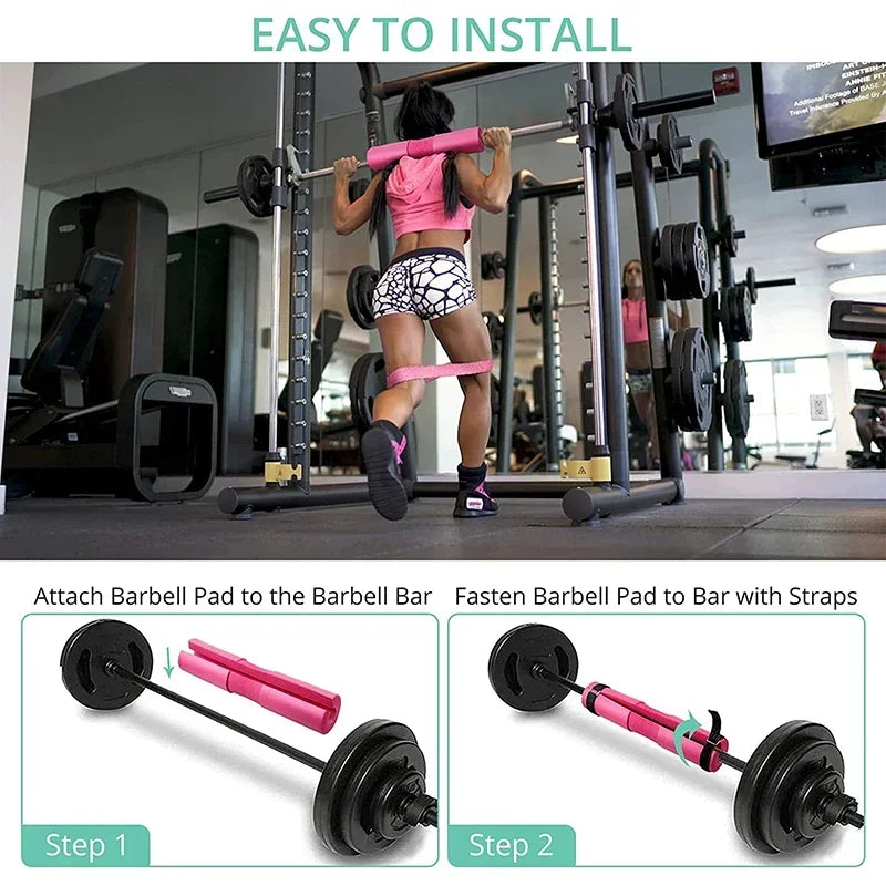 Coussinets d'haltères de levage de poids pour le sport, support de barre de squat, couverture de pince de sport côtelée, protection solide, fournitures de coussinets initiés