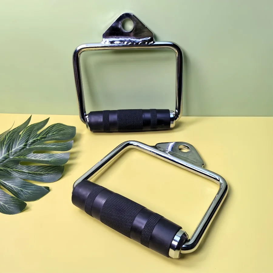 Poignée en acier pour machine à trefiler, machine à trefiler robuste avec poignée accessoire en caoutchouc, accessoires d'équipement de fitness