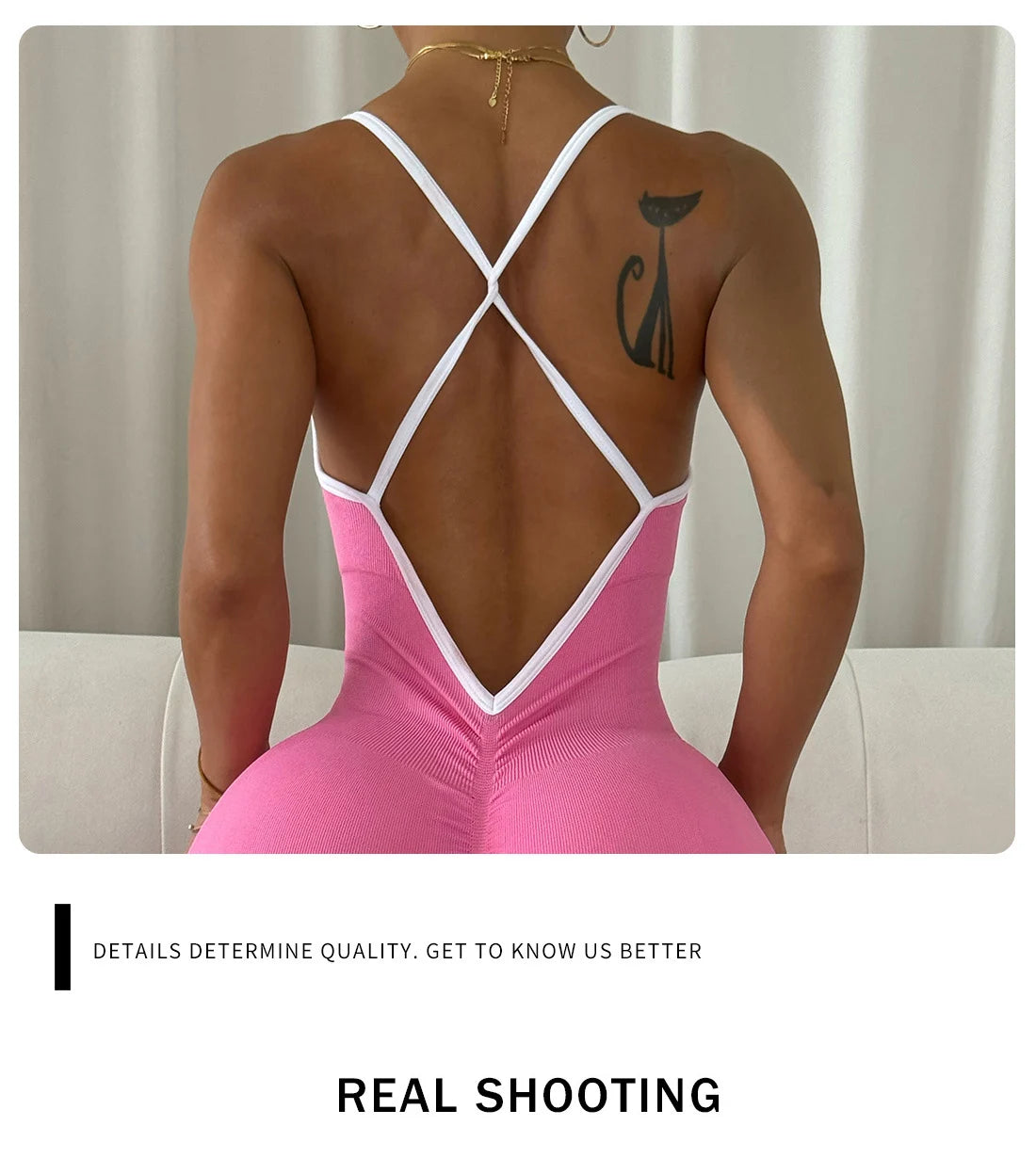 Combinaison Sexy à bretelles dans le dos croisé pour femmes, ensemble de gymnastique, entraînement, Yoga, vêtements de sport, une pièce, combinaison de sport, Fitness, body d'entraînement