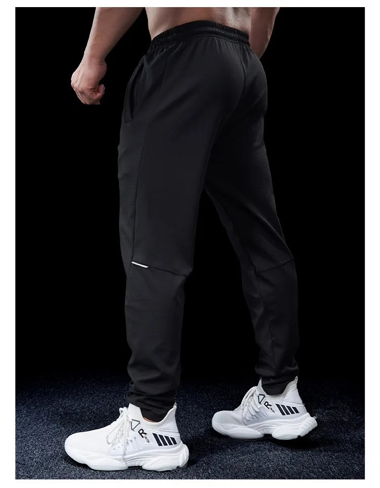 Pantalon de course pour hommes, élastique, ample, à séchage rapide, pour entraînement, Jogging, exercice, Slim, automne et hiver