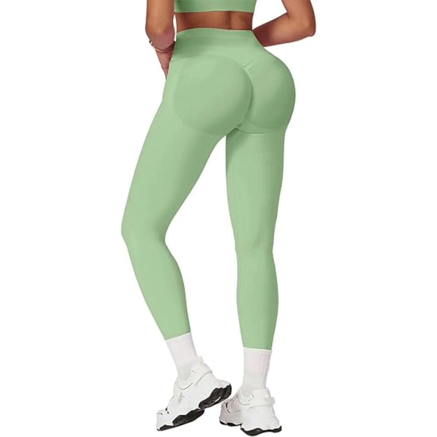 Leggins Femme Sans Couture Taille Haute en trois sections