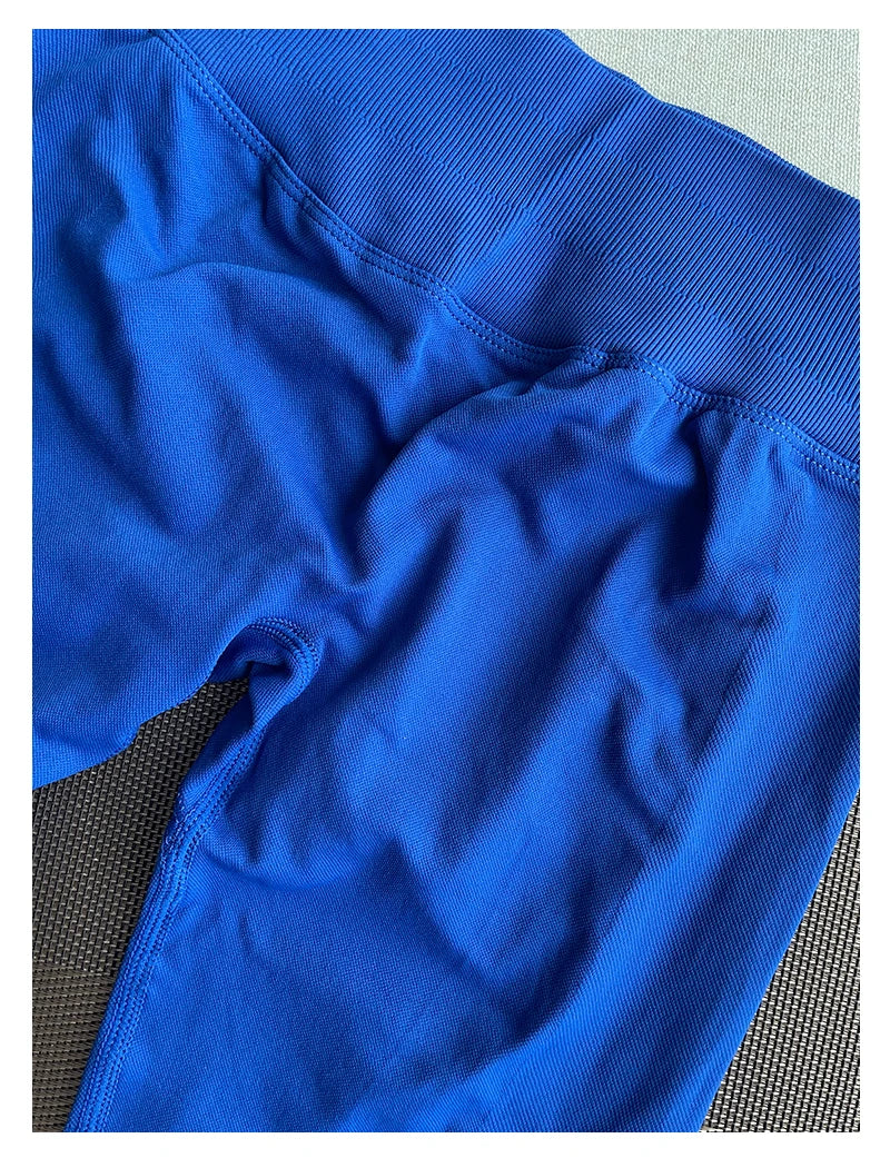 Leggings Gym Femmes Sans Couture Sports Yoga Pantalon Bas Côtelé | Fitness Femme