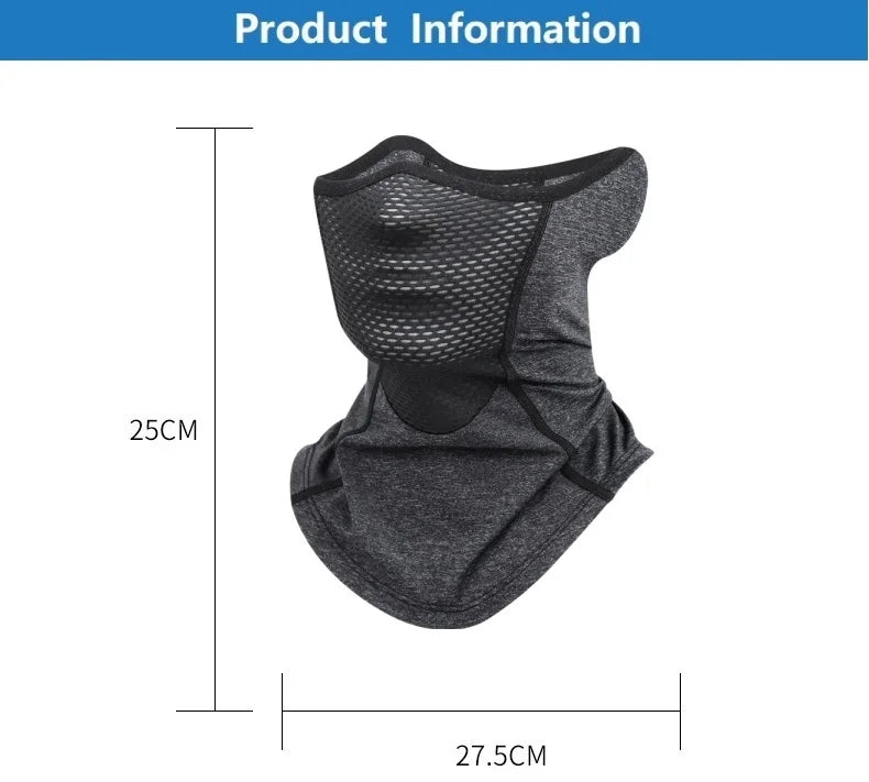 Offre spéciale UPF 50 + soie glacée Sports de plein air cache-cou crème solaire moto cyclisme demi-masque