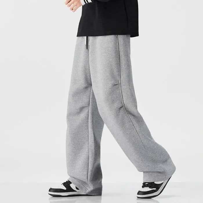 Baggy Fit hommes Decontracté pantalon automne hiver jambe droite ouest pantalon confortable drapé japonais rétro casual pantalon nouveau