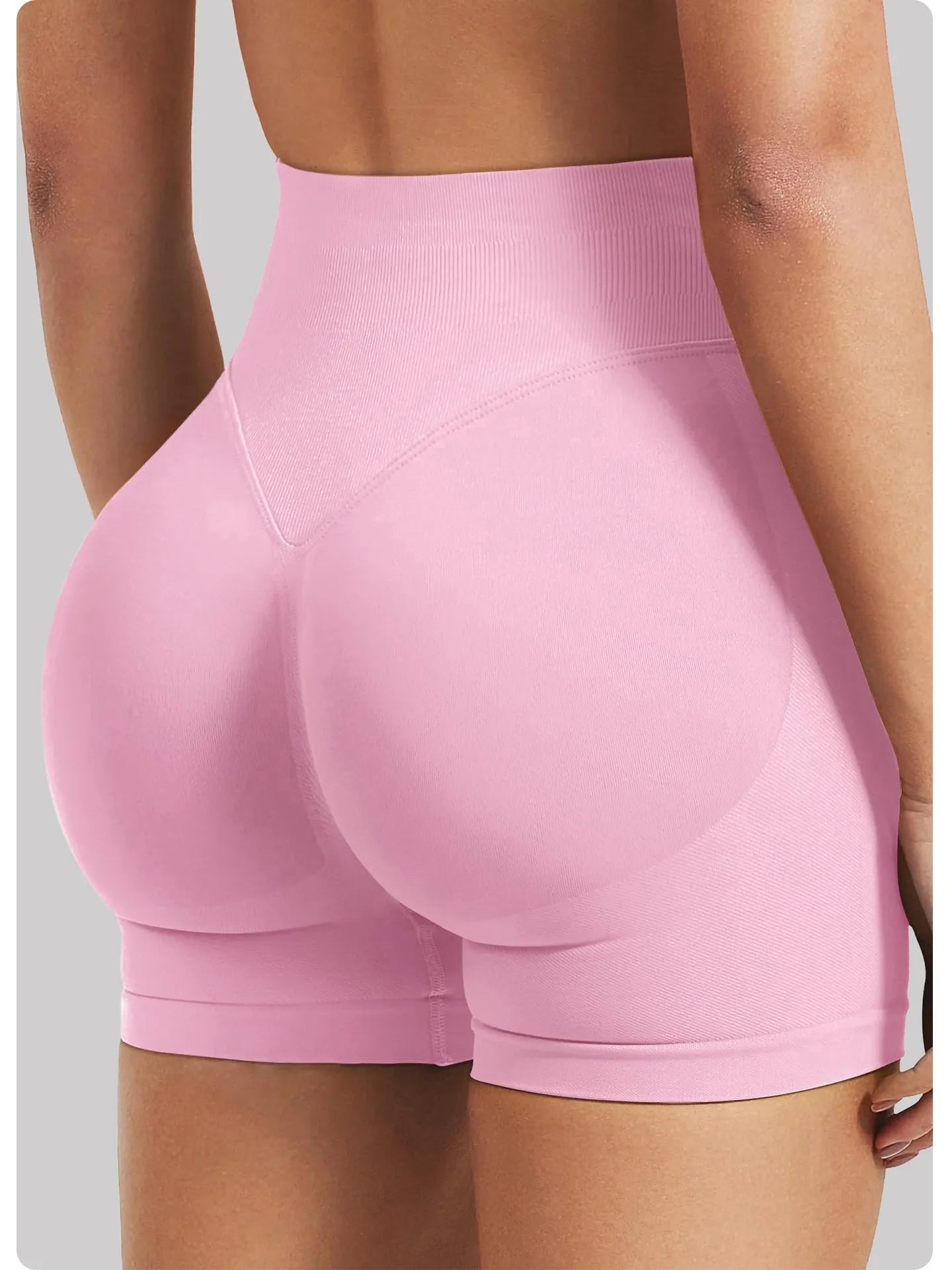Short Taille basse côtelée sans couture haute élasticité Booty | Fitness Femme