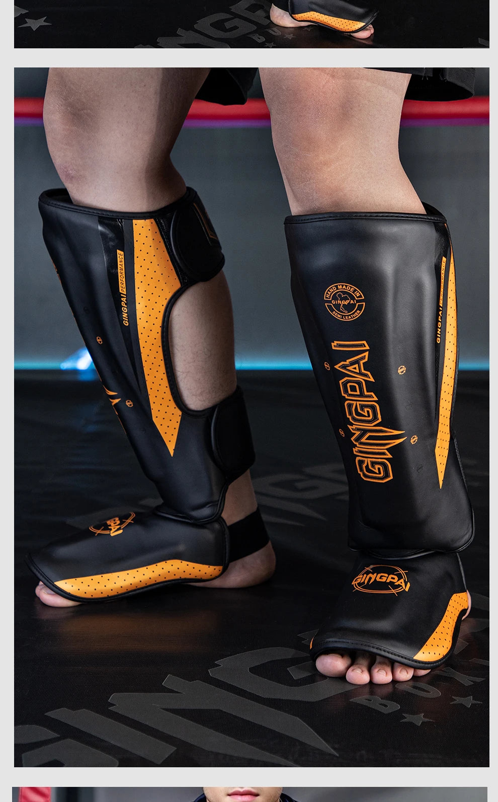 Protecteur de jambe de combat professionnel Sanda Entraînement de boxe adulte Protecteur de pied de tibia adulte Panneau arrière Muay Thai | Accessoires C