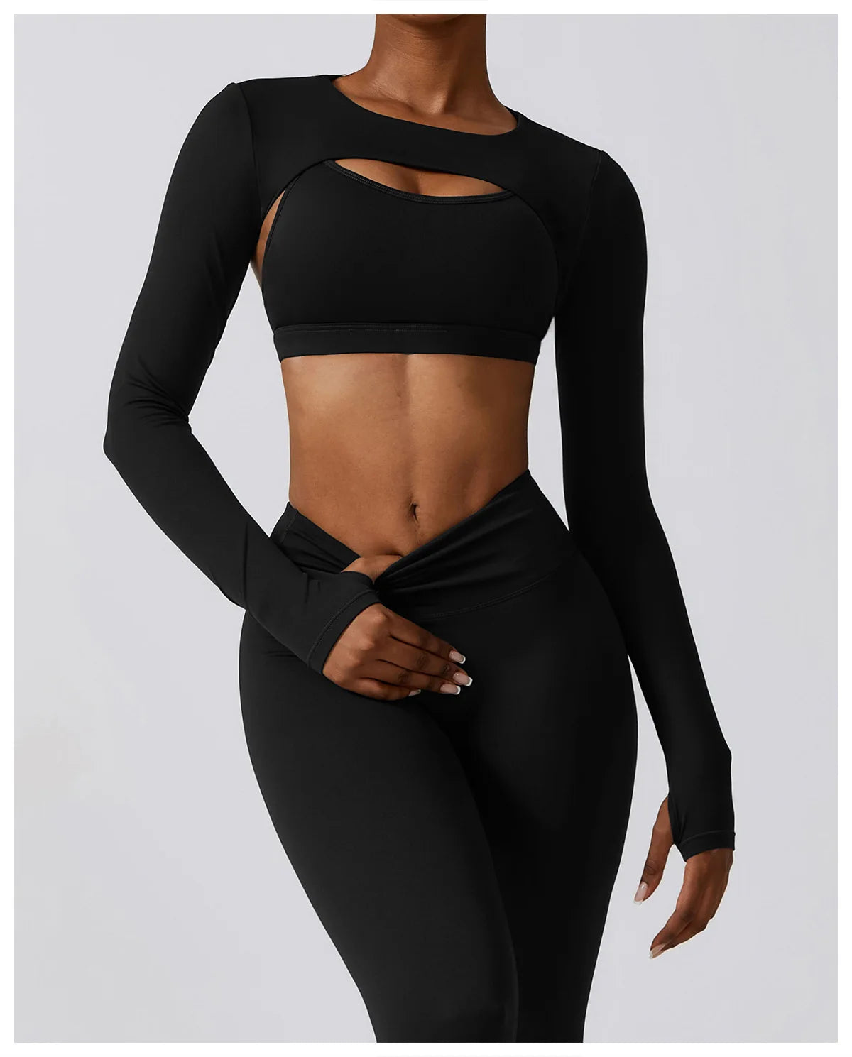 Ensemble 3Pcs Crop Tops Ideal pour Yoga