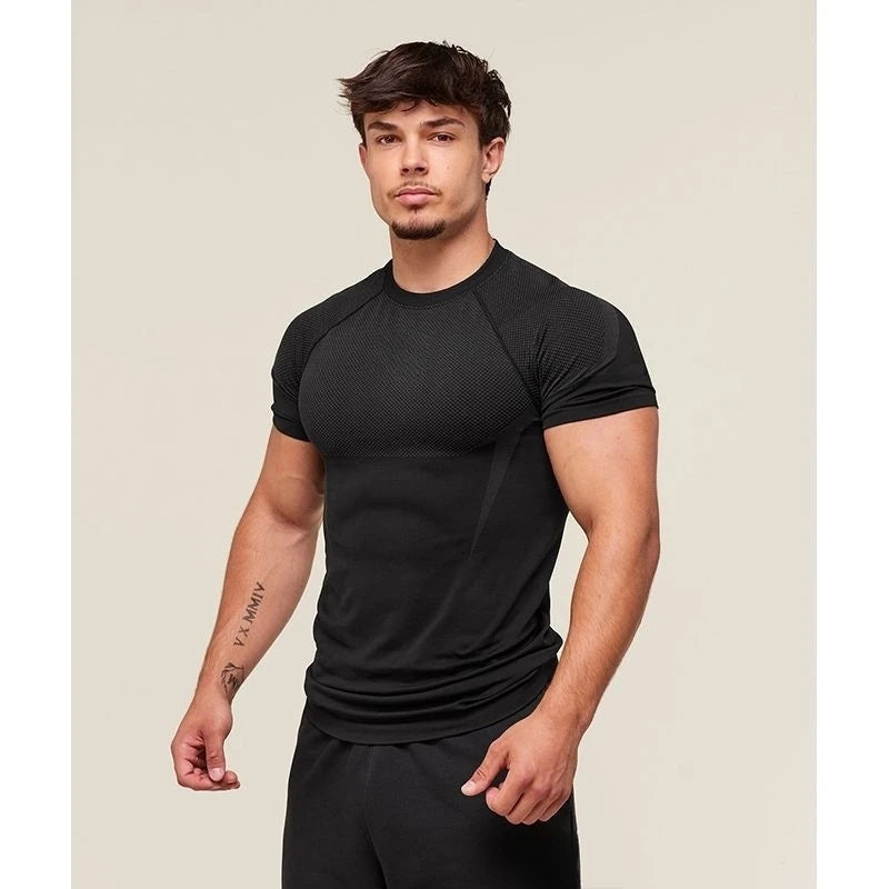 T-shirt sport séchage rapide pour hommes for Training Workout idéal pour l’été | Homme Fitness