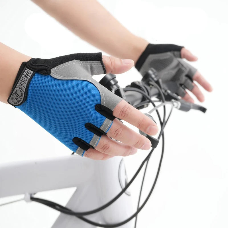 Gants de sport respirants UNISEXE, accessoire d'entraînement sans doigts