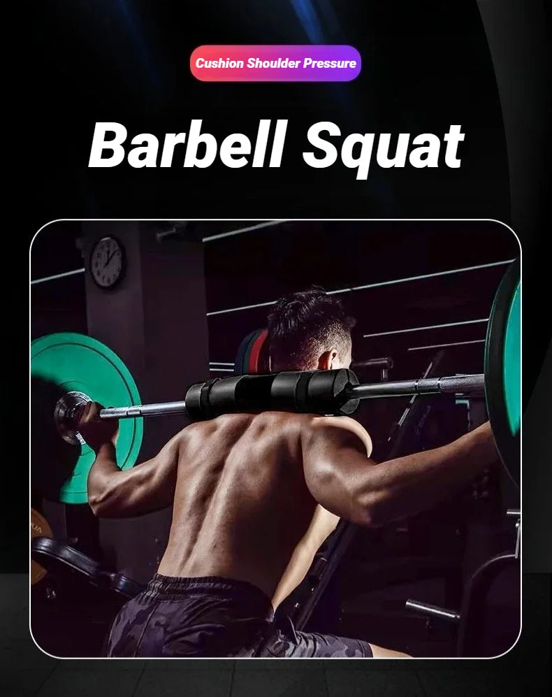 Épaulettes d'haltères épaisses et antidérapantes, Support de gymnastique, Fitness, haltérophilie, Squat, haltère, Protection du cou, entraînement de force