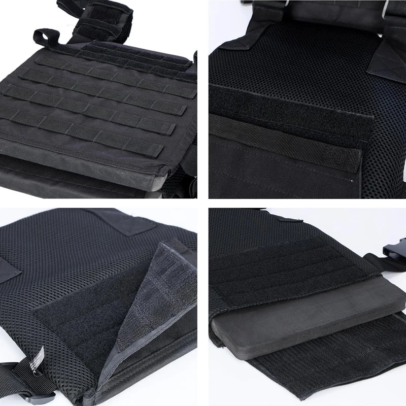 Gilet lesté réglables pour entraînement de force et d'endurance Fitness course tactique
