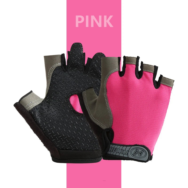 Gants de sport respirants UNISEXE, accessoire d'entraînement sans doigts