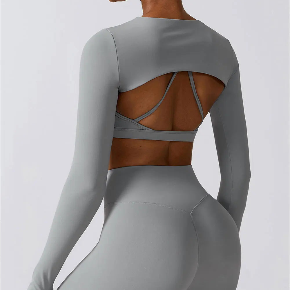 Ensemble 3Pcs Crop Tops Ideal pour Yoga