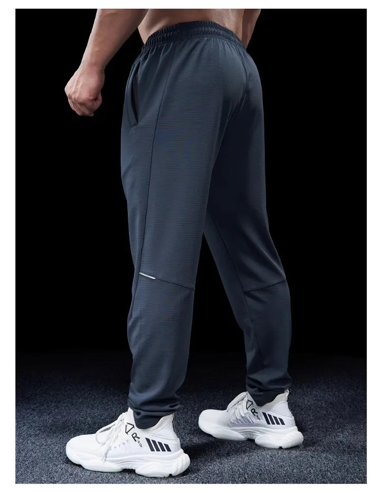 Pantalon de course pour hommes, élastique, ample, à séchage rapide, pour entraînement, Jogging, exercice, Slim, automne et hiver