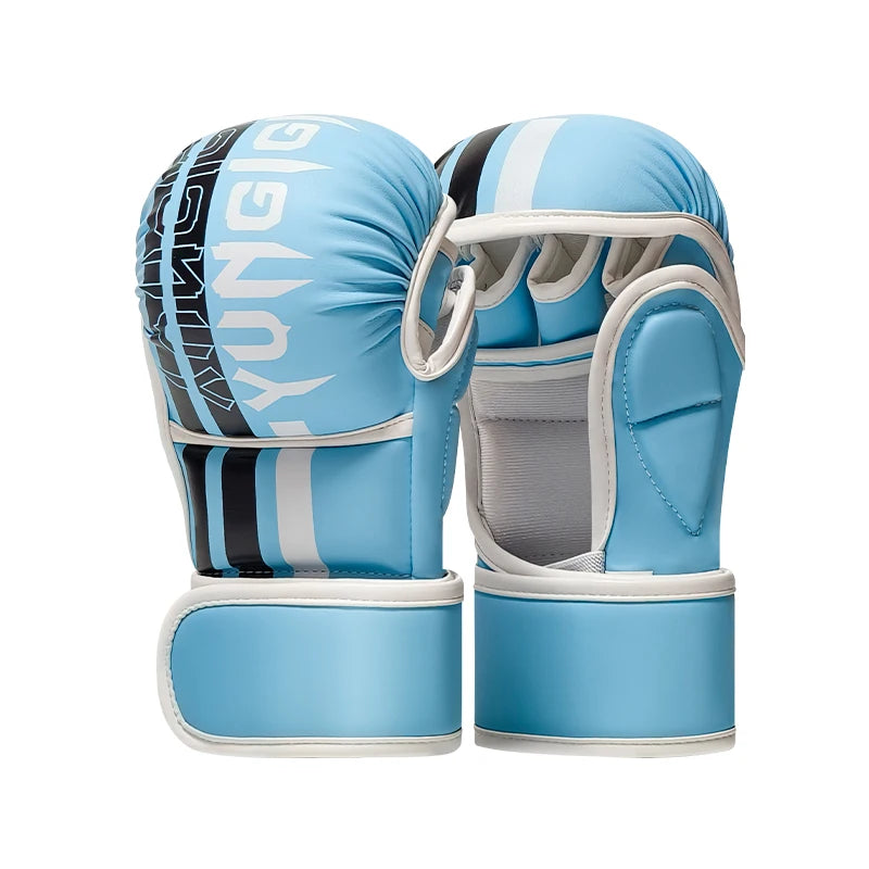 Gants de combat demi-doigt Pur Cuir | MMA - Boxe - Muay Thai |Accessoires C