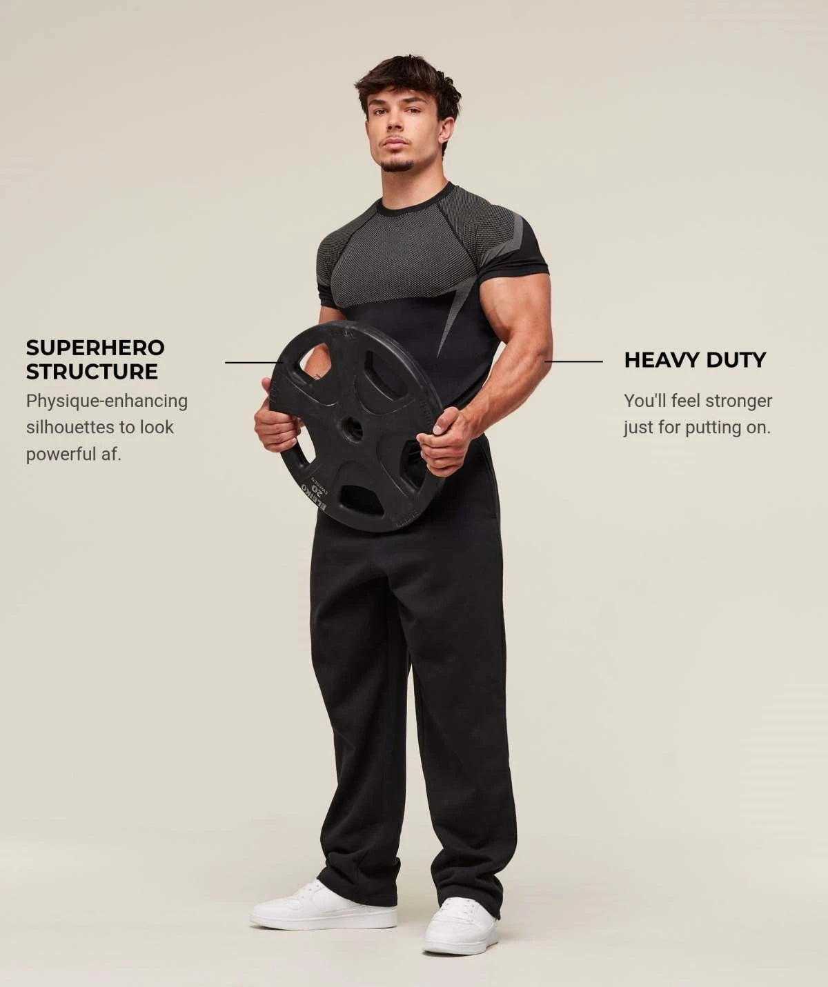 T-Shirt Man for Fitness Training Workout Gym