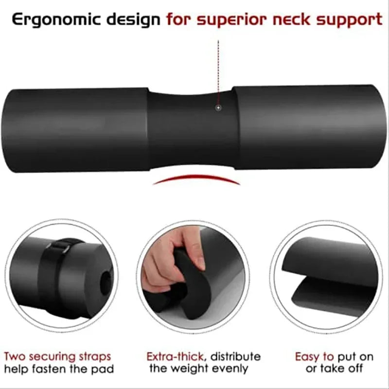 Coussinets d'haltères de levage de poids pour le sport, support de barre de squat, couverture de pince de sport côtelée, protection solide, fournitures de coussinets initiés