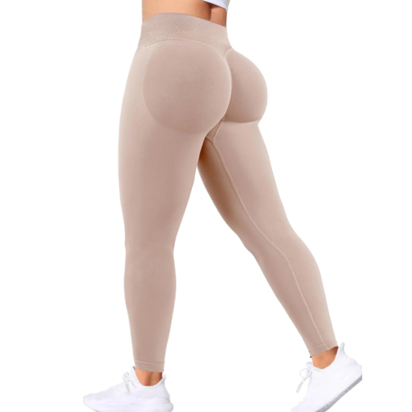 Leggins Femme Sans Couture Taille Haute en trois sections