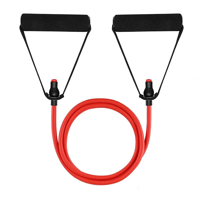Bandes de résistance avec poignées, bandes d'exercice, bandes d'entraînement avec poignées pour hommes et femmes, équipement de musculation à la maison