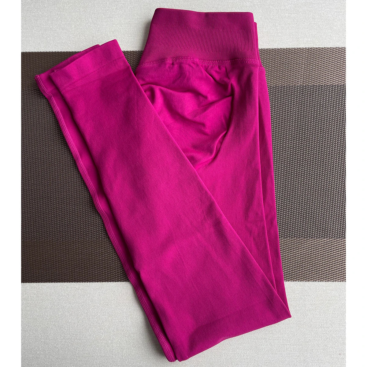 Leggings Gym Femmes Sans Couture Sports Yoga Pantalon Bas Côtelé | Fitness Femme