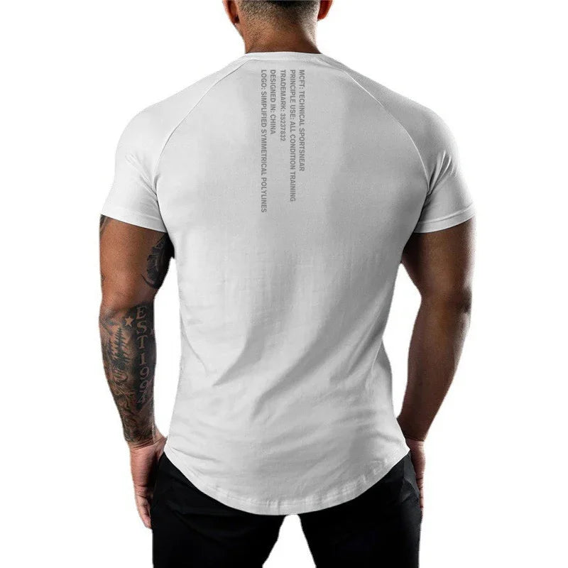 T-shirt Fitness Workout Muscle Manches courtes | Homme Fitness