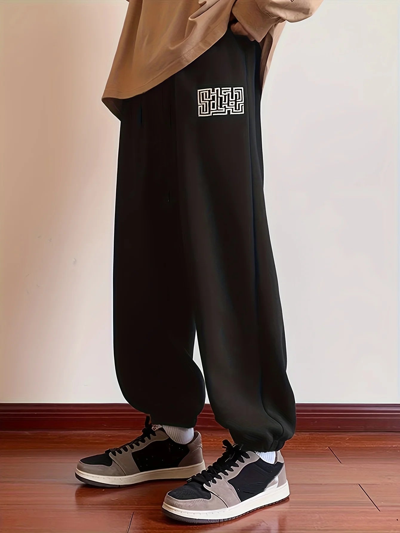 Pantalons décontractés à la mode pour hommes - pantalons de survêtement amples, adaptés à un usage quotidien toutes saisons - lavé à la machine, antiadhésif, respirant f