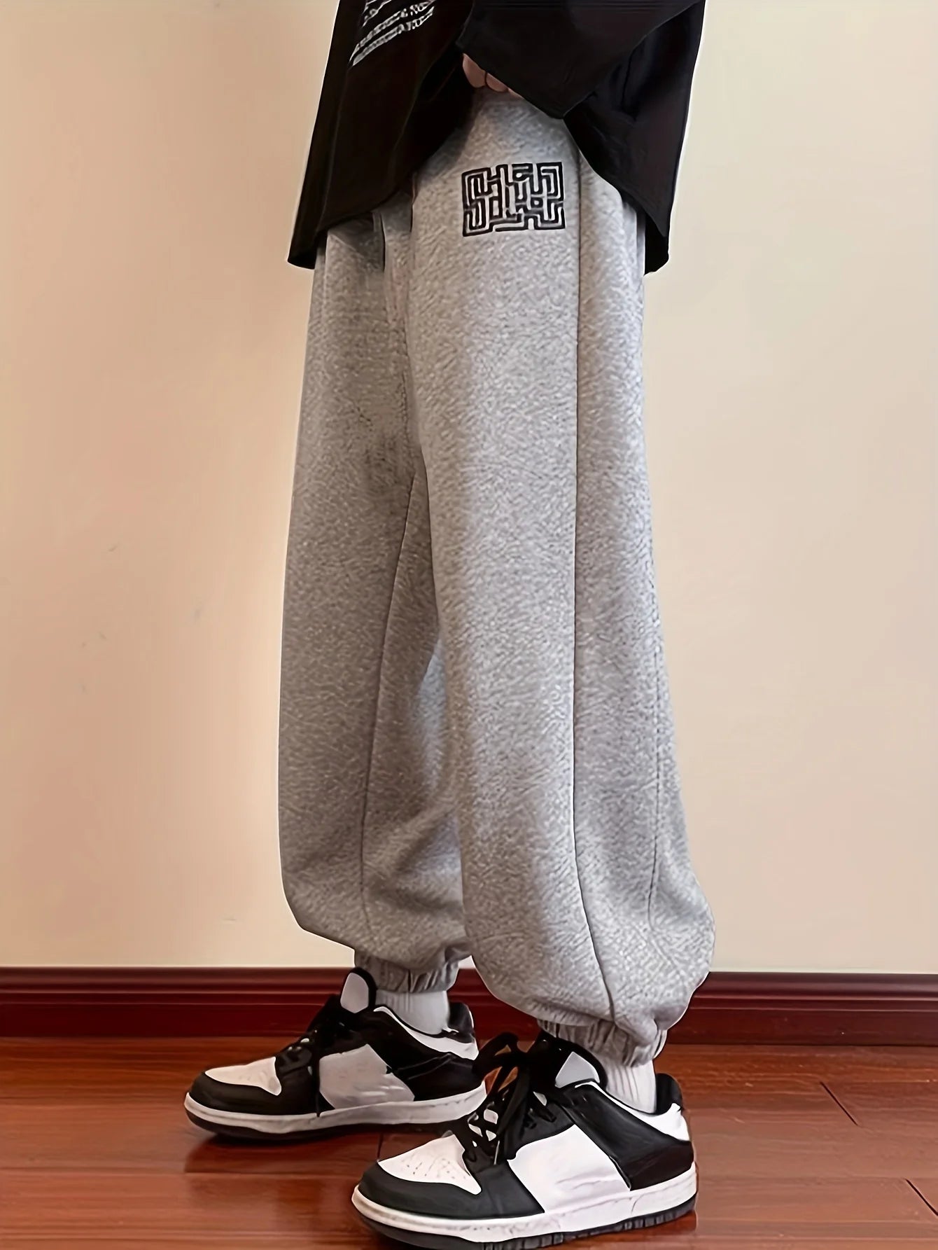 Pantalons décontractés à la mode pour hommes - pantalons de survêtement amples, adaptés à un usage quotidien toutes saisons - lavé à la machine, antiadhésif, respirant f