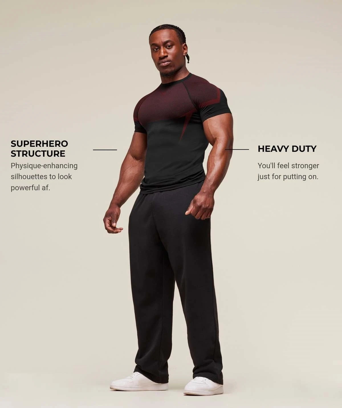 T-Shirt Man for Fitness Training Workout Gym