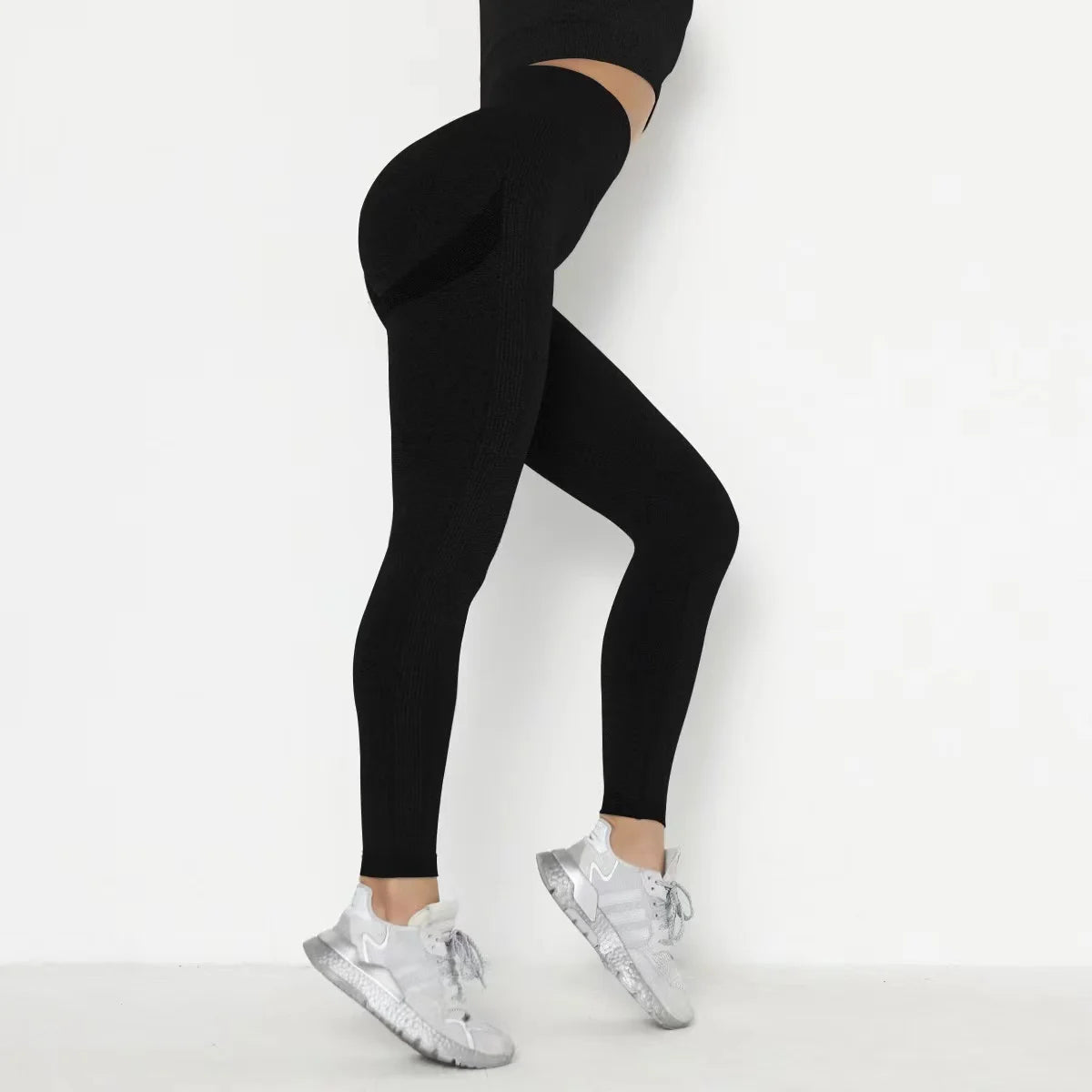 Leggings Taille haute Élastique Solide Yoga Jogging Séchage rapide Push Up Slim Pants | Fitness Femme