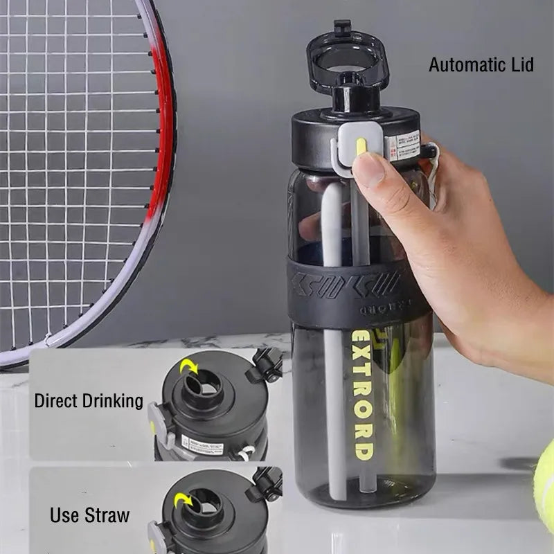Bouteille Sport 800/1200 ml avec paille | Accessoires hydratation