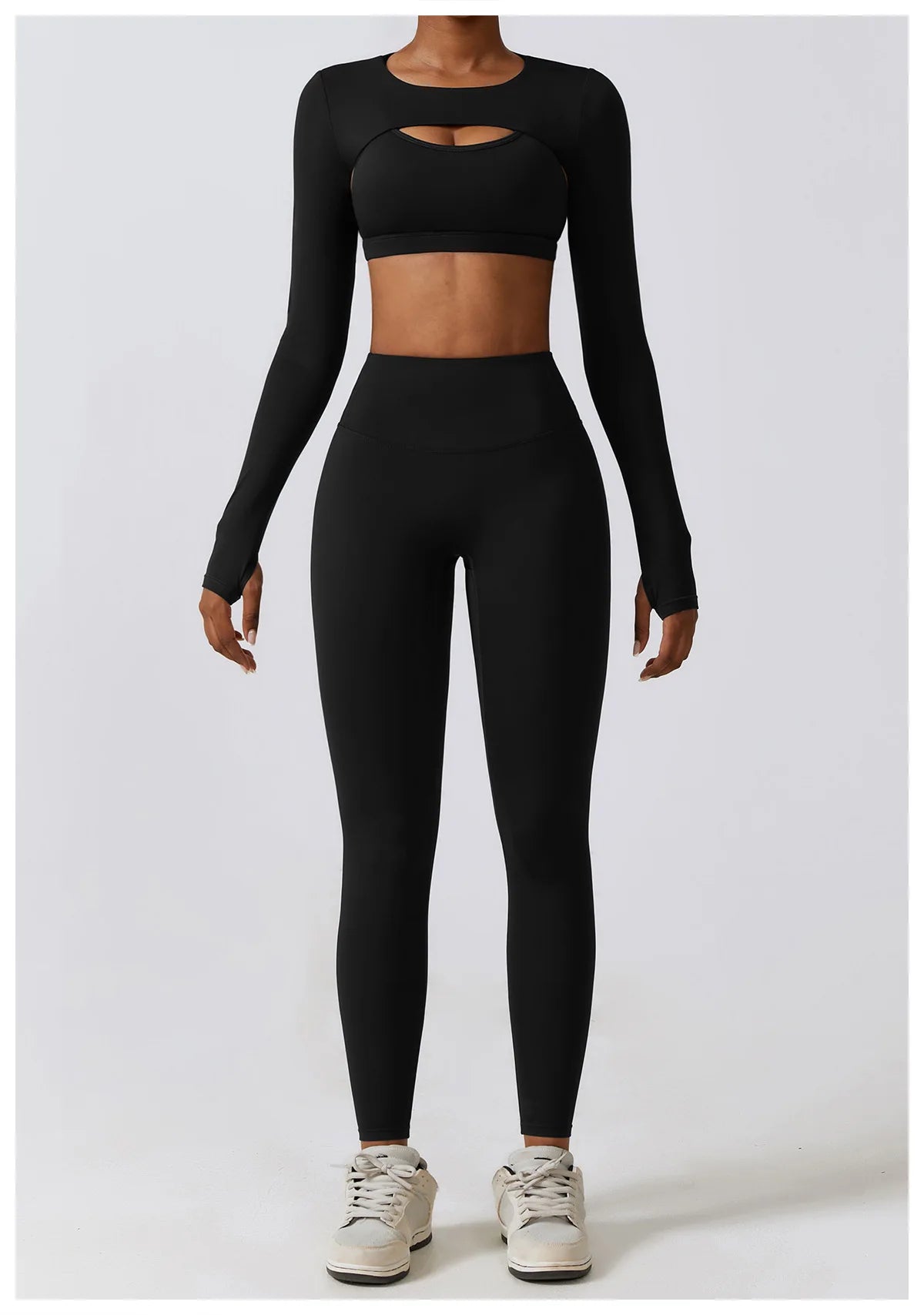 Ensemble 3Pcs Crop Tops Ideal pour Yoga